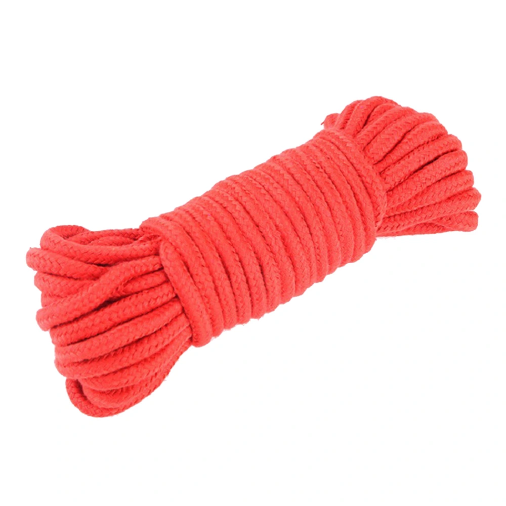 Restraint Rope 10M Cotton Bandage Rope Couples Flirting Toys Restraint Rope for Adult Game (Red)