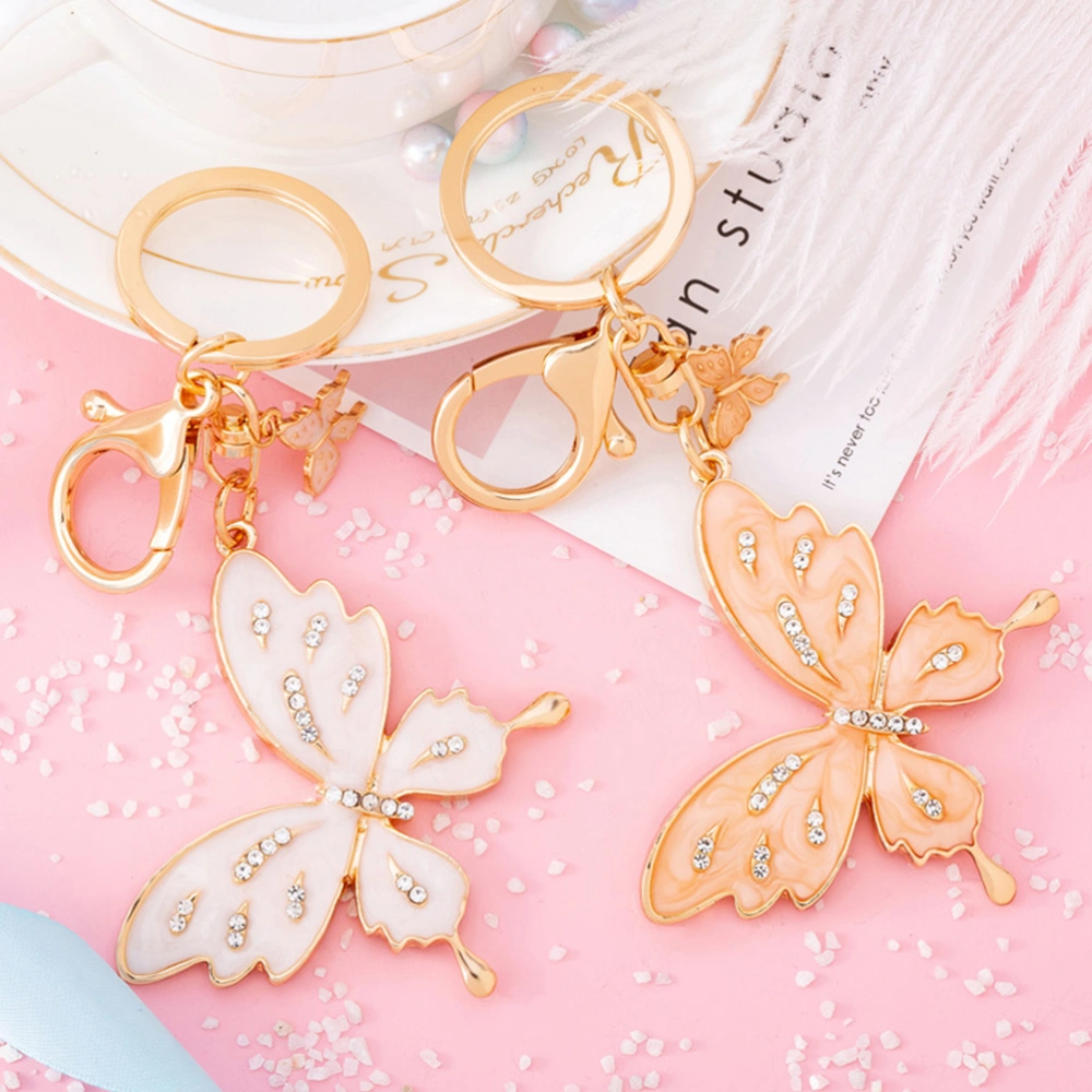 Butterflies Key Chain Delicate Key Ring Key Bag Hanging Decoration for Women