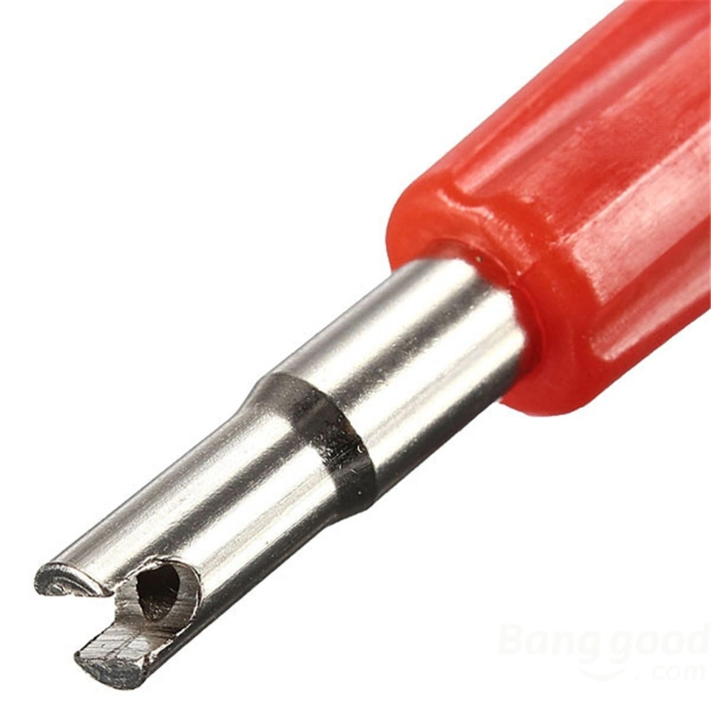 Car Truck Motor Bike Core Wrench Tyre Core Removal Tool Air Conditioning Repair Tool (Red)