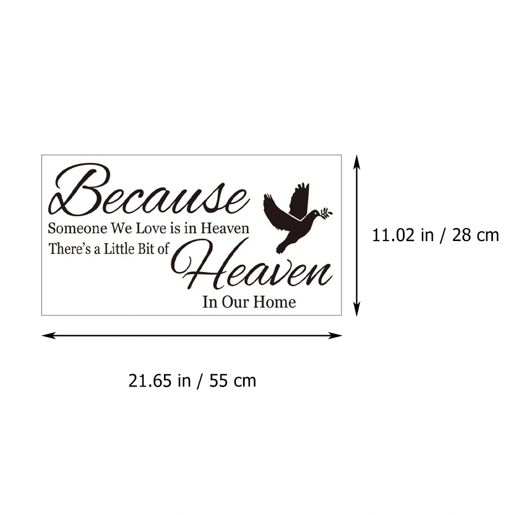 Quotes Wall Sticker Removable Background Stickers Self-adhesive Wall Decal