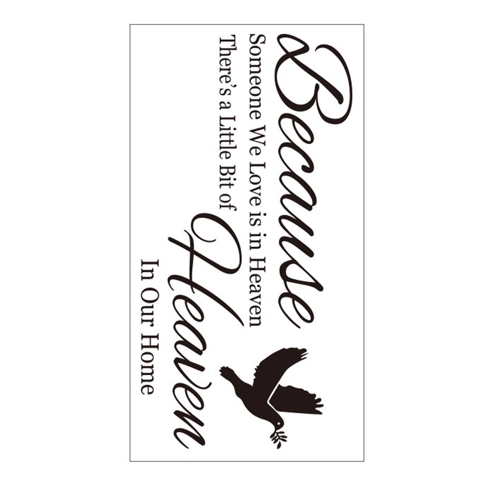 Quotes Wall Sticker Removable Background Stickers Self-adhesive Wall Decal