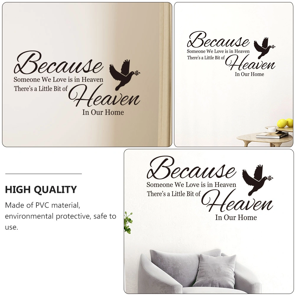Quotes Wall Sticker Removable Background Stickers Self-adhesive Wall Decal