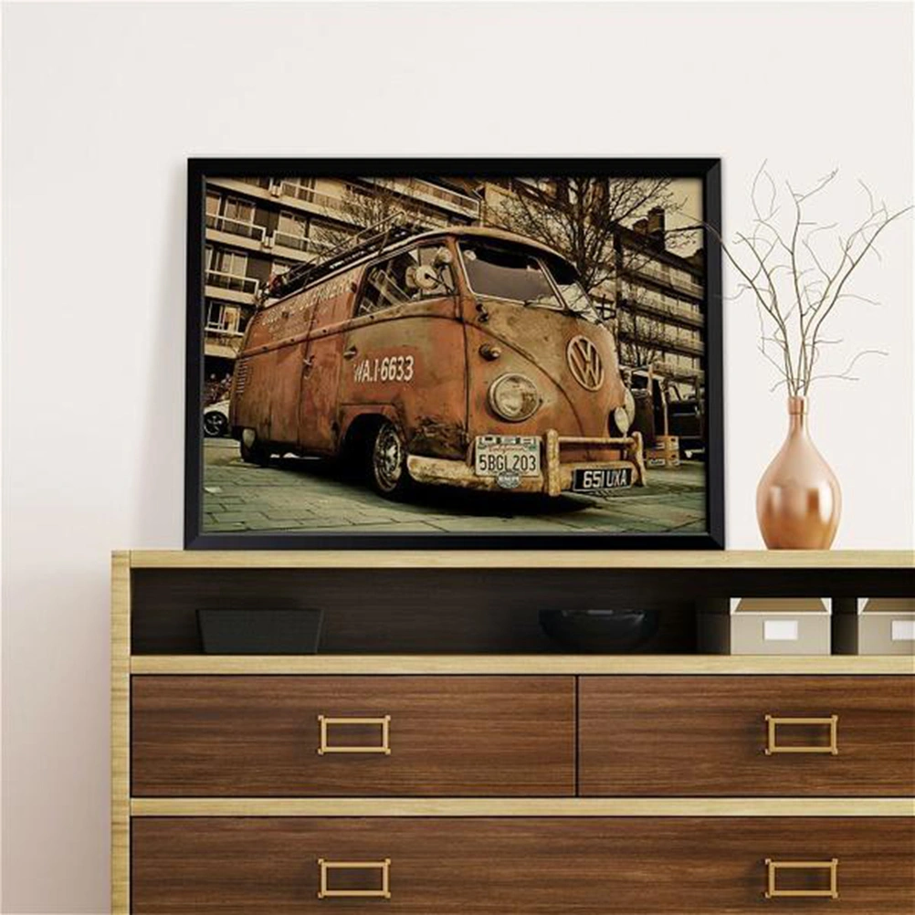 Antique Vintage Car Old Style Decorative Poster Wall Decor Decals