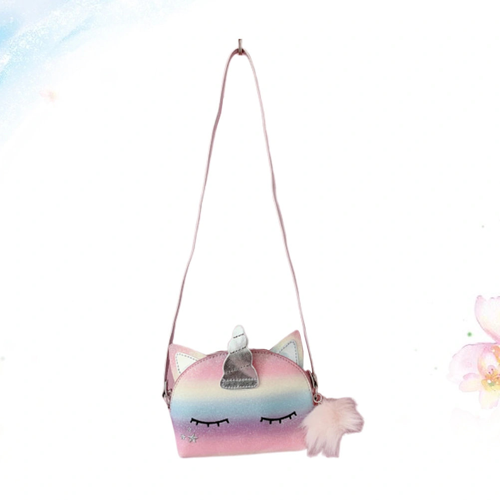 Mini Unicorn Cross-shoulder Purse Cartoon Crossbody Bags Charge Purse for Kids Girl Size Small