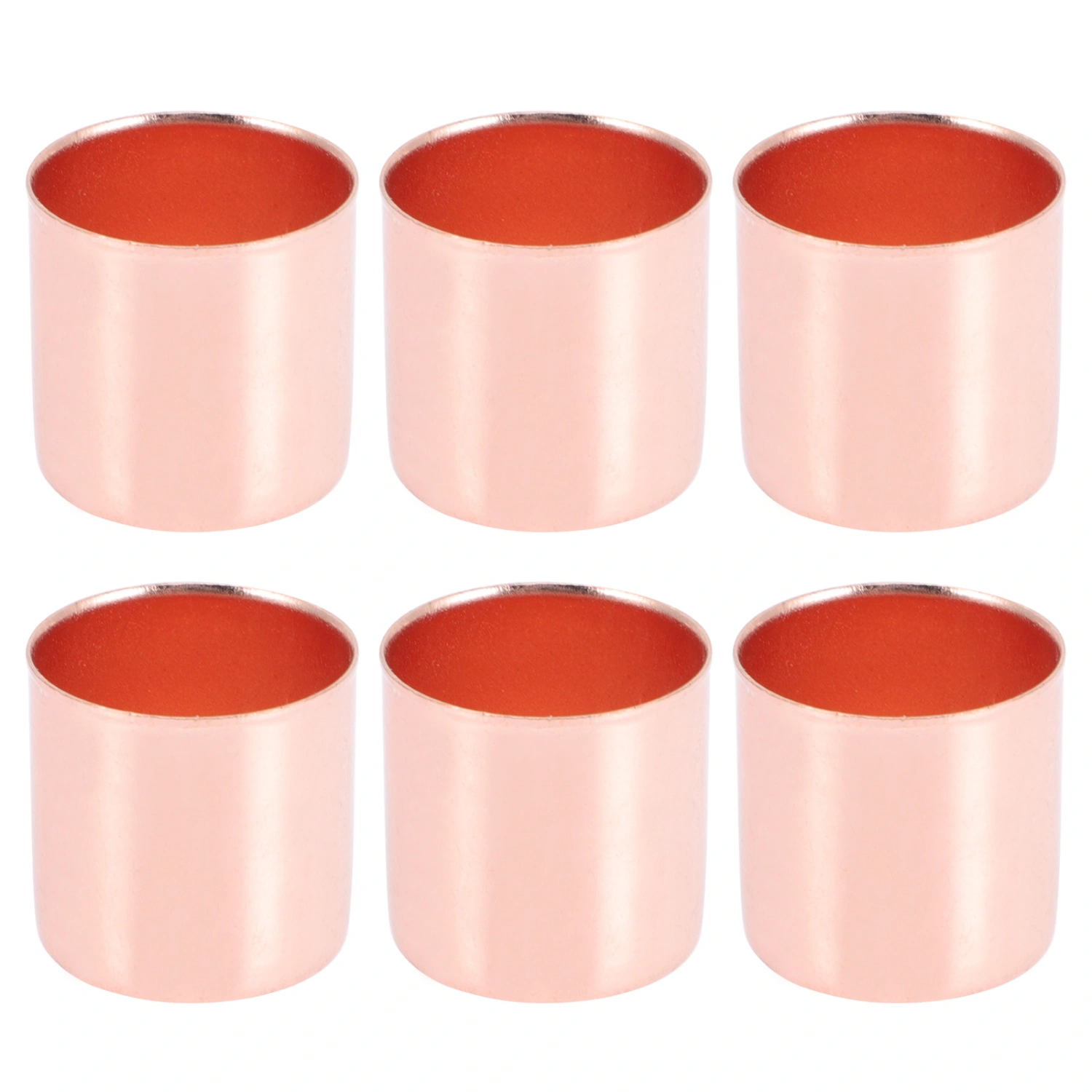 6pcs Candle Holders Iron Candle Cups Candle Containers Candlestick Holders