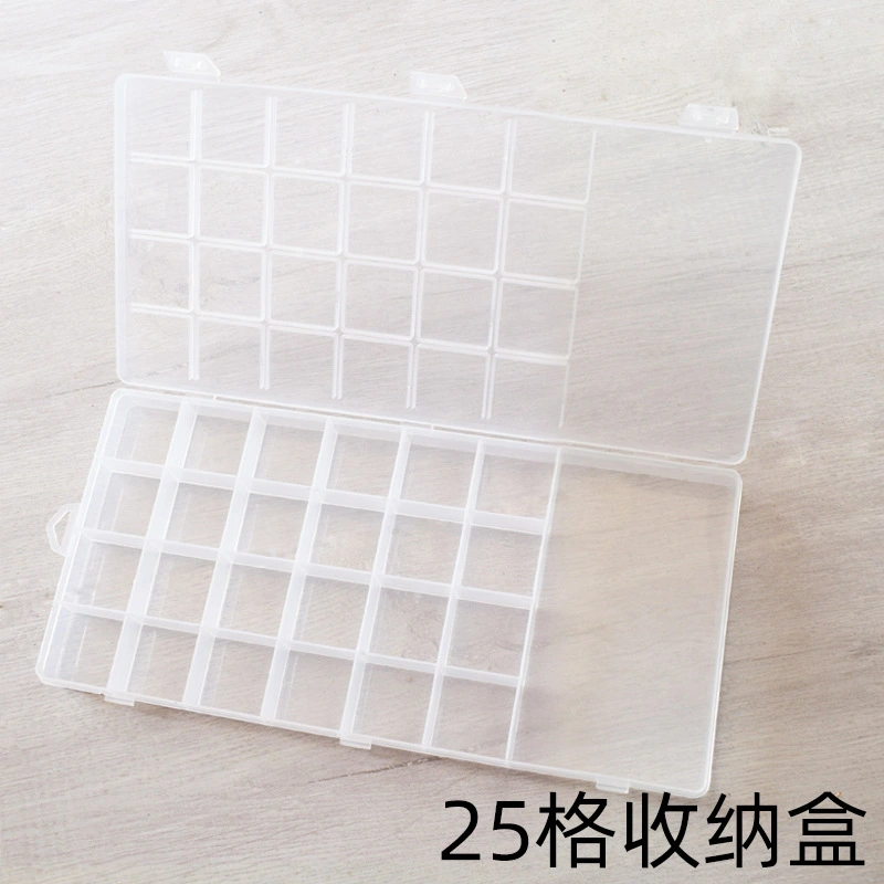 Small Parts Organizer 25 Grids Hardware Dividing Box Compartment Bead Box Case