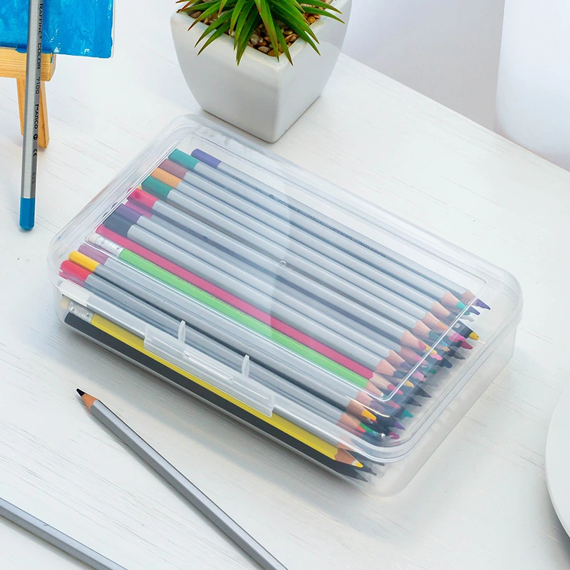 Pencil Case Large Capacity Stationery Box Portable Pen Container Pencil Storage Case Sketch Pencil Case