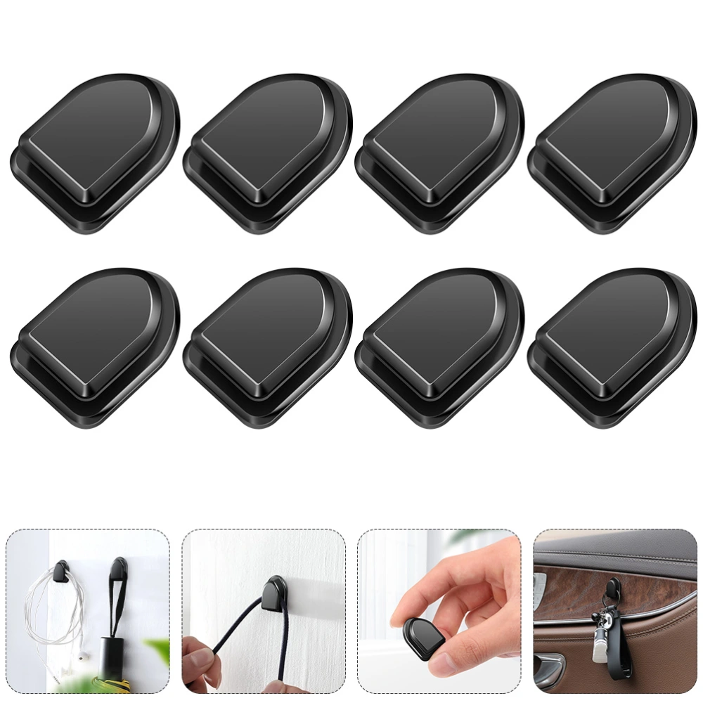 8pcs Vehicle Seatback Hook Multifunctional Hanging Hook Car Back Hanger