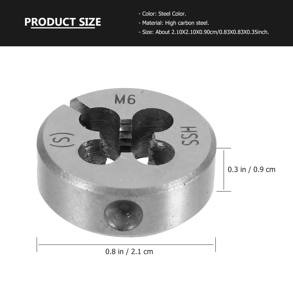 Mold Machine Circular Die Left Hand Die Threading Tool (UK-US Metric System 55°)