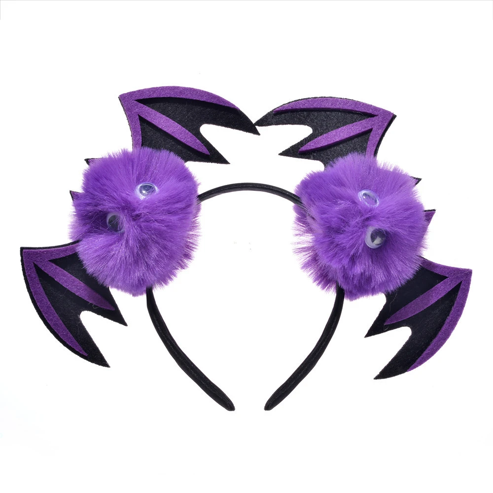 Halloween Prop Halloween Hair Decoration Funny Devil Bat Headband Hair Accessory