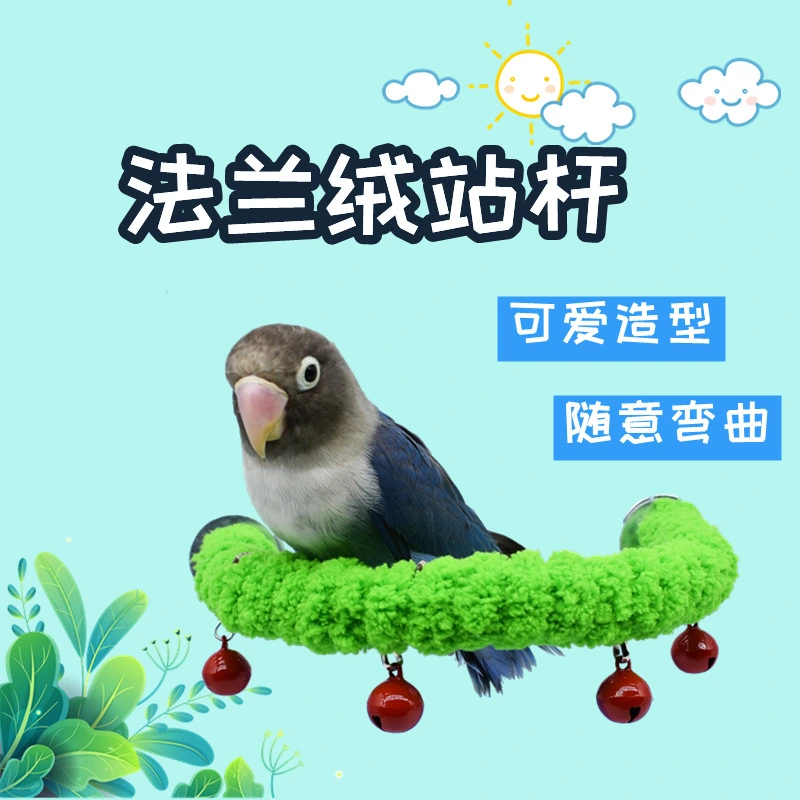 Bird Perch Birdcage Stand Parrot Standing Toy Paw Grinding Stick Bird Cage Toy Bird Scrub Perch