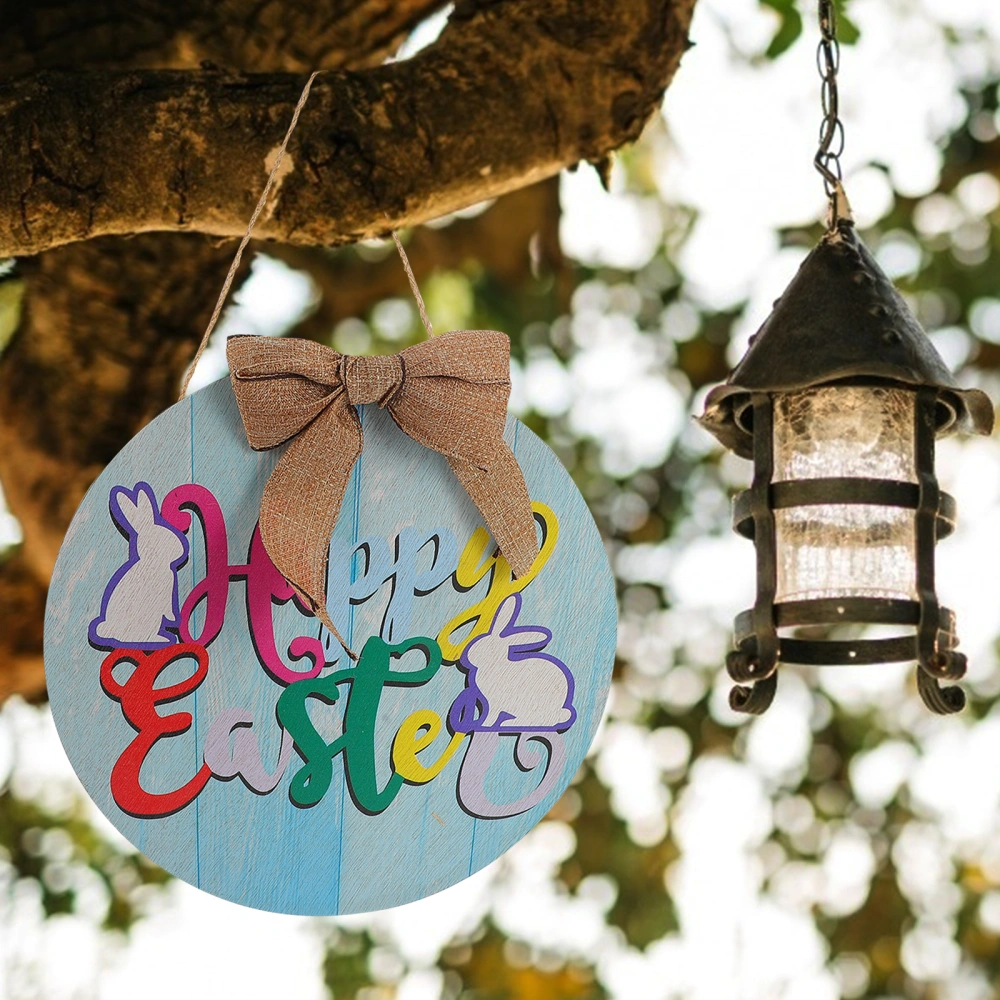 Easter Wooden Door Hanging Tag Decorative Front Door Sign Festival Supplies