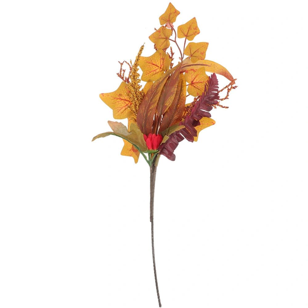 Thanksgiving Maple Branch Decor Festival Imitation Maple Stem DIY Decor