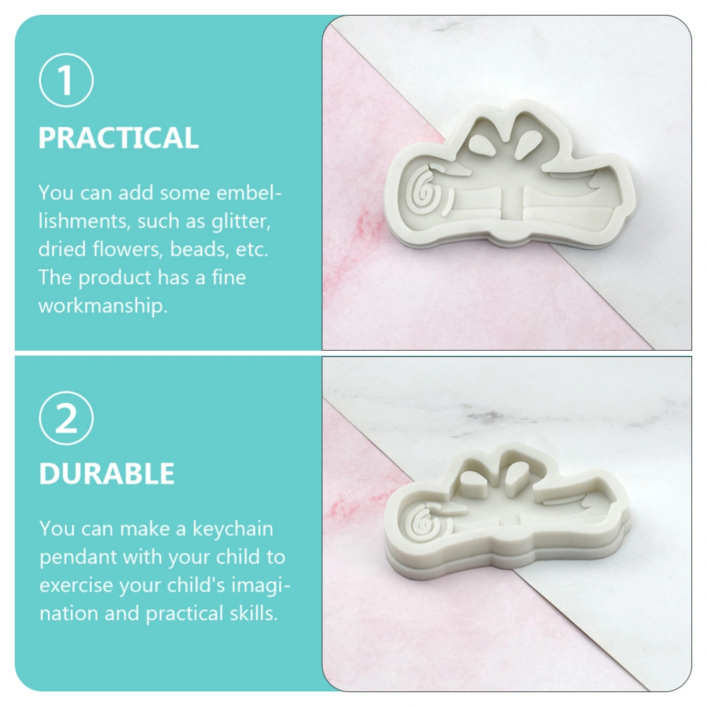 2pcs Key Ring Pendant Mold DIY Silicone Mold Handmade Graduation Silicone Mold