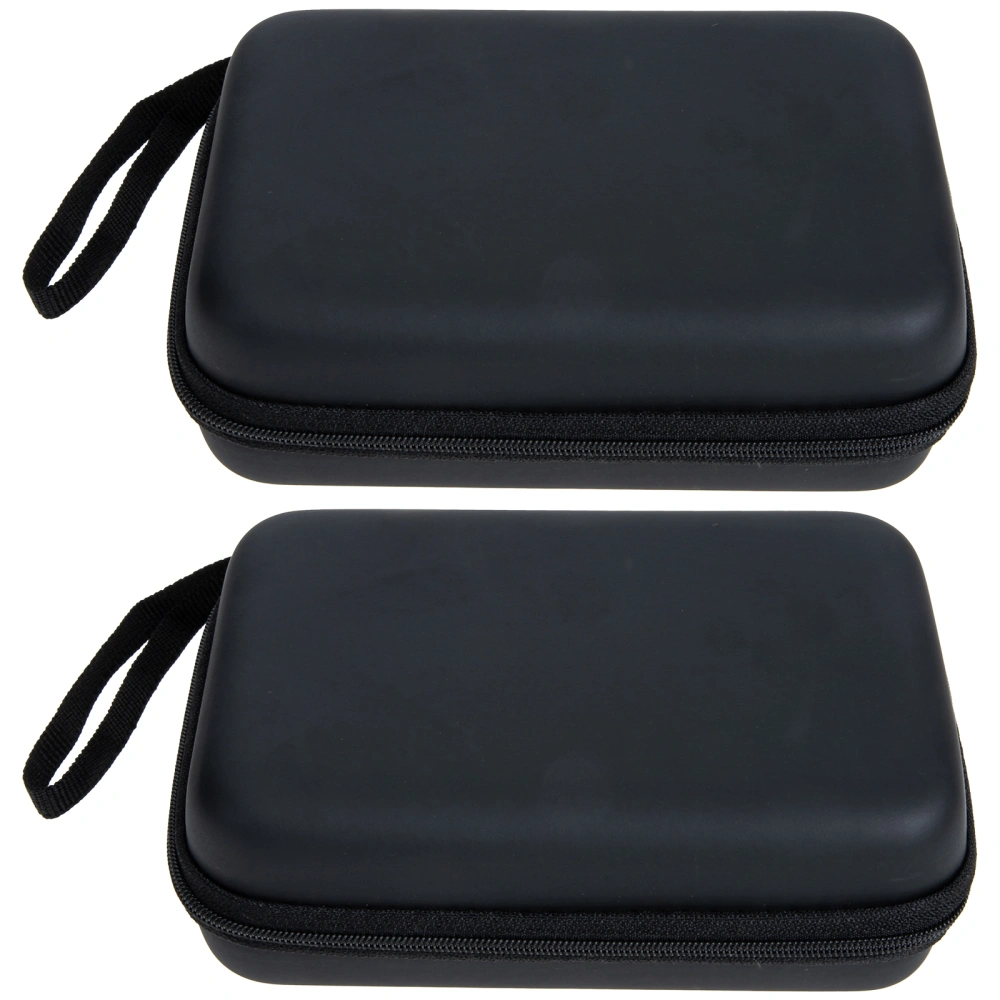 2pcs Electronics Organizer Square Cable Organizer Bag Earphone Carrying Bag