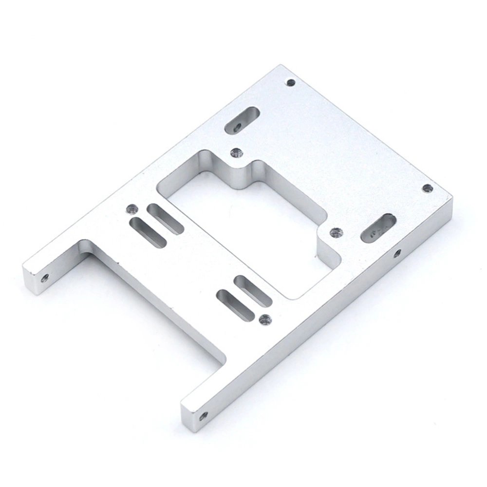 Upgrade Steering Servo Fixed Mount Bracket B14 B16 RC Car Accessories Compatible for WPL (Silver)