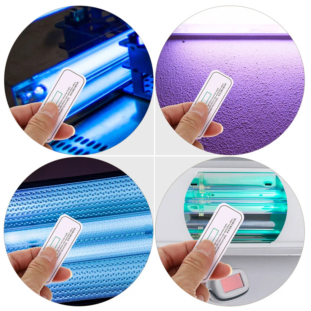 10pcs Test Strips Light Effects Tester for UVC Phone Cleaners Light Stick