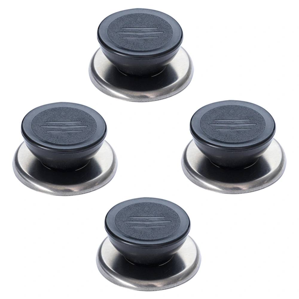 4 Pcs Kitchen Pot Knob Stainless Steel Replacement Cookware Pot Lid Handle Holding Knob Accessories