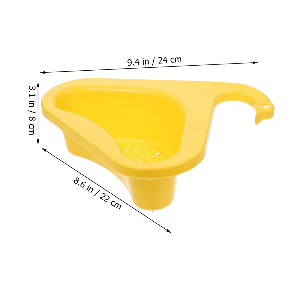 Kitchen Swan Drain Basket Triangular Corner Storage Basket Plastic Sink Filter