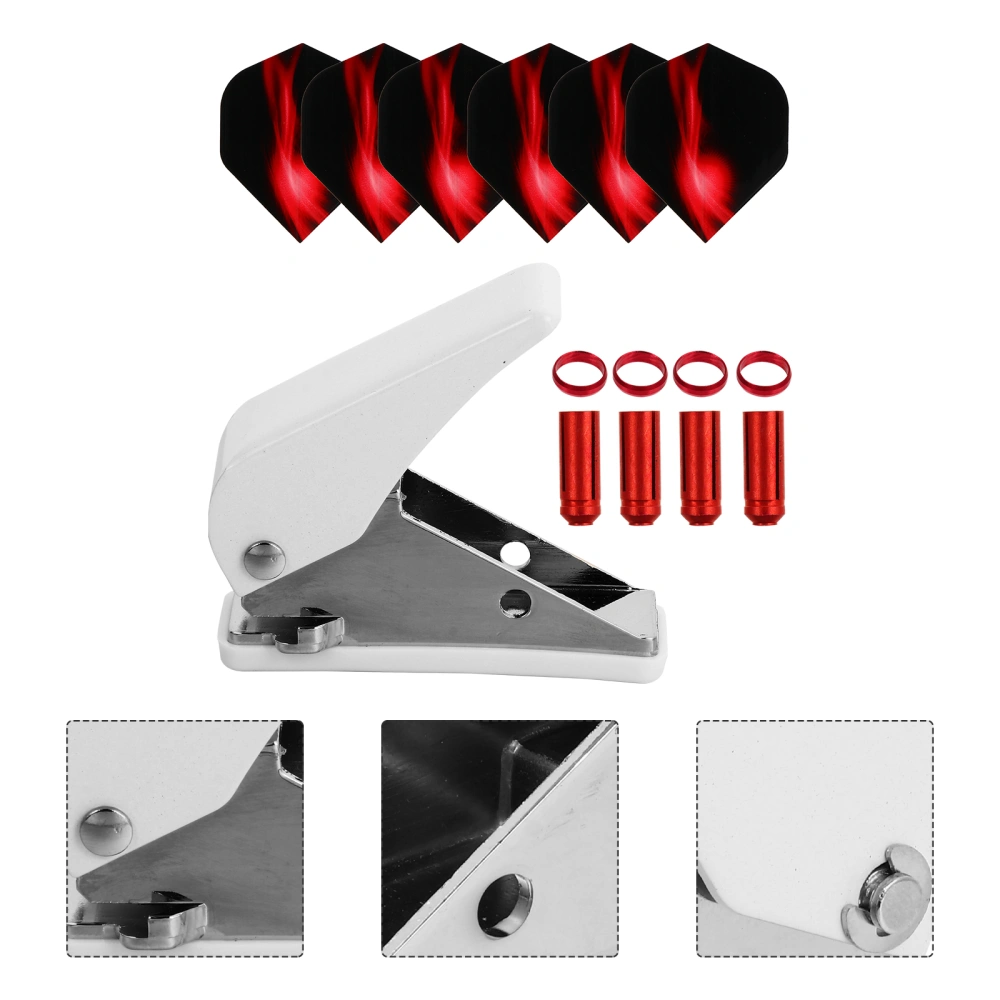 19pcs Dart Accessories Set Dart Punch with Dart Flight Rings Dart Protectors