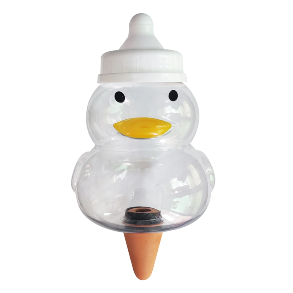 Duck Shaped Self Watering Bulb Garden Watering Globe Plants Watering Dropper with Scarf and Hat