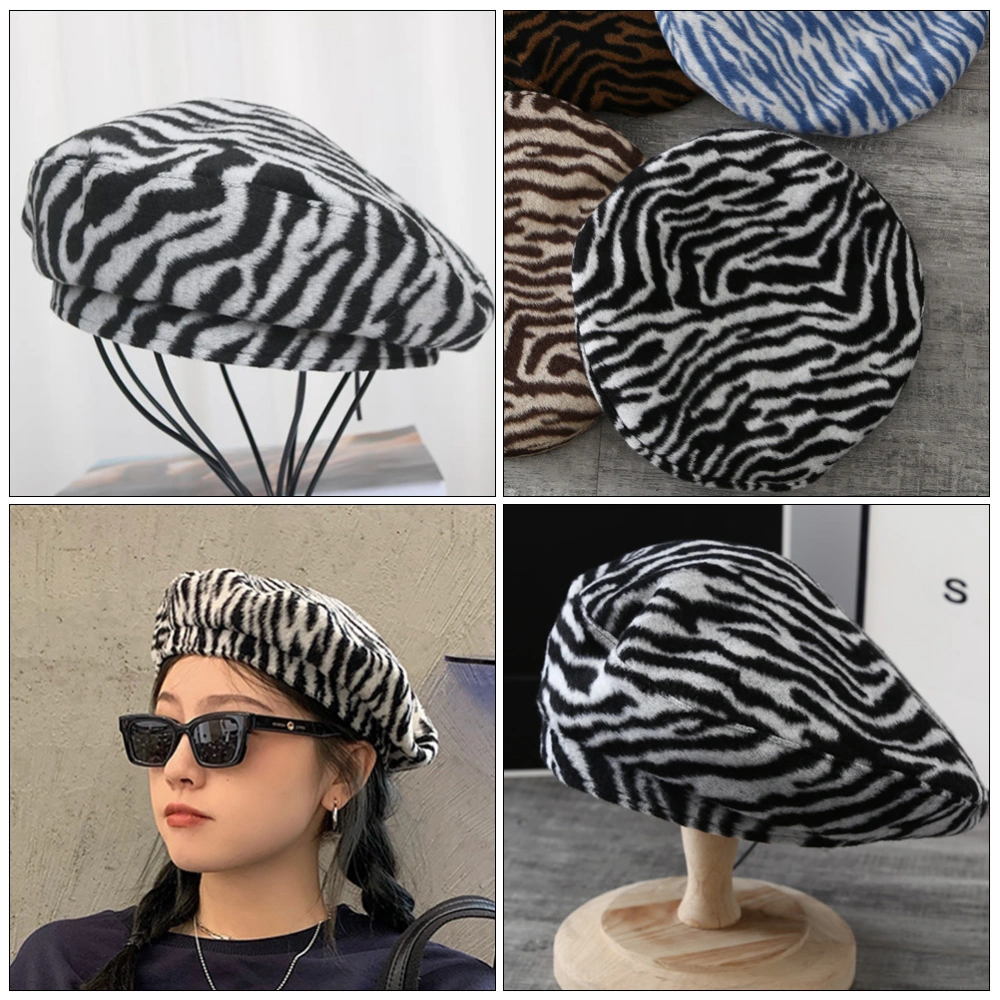 Warm Winter Beret Fashion Hat Beret Decorative Beret Plush Beret Hat