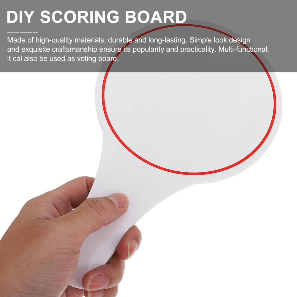 6Pcs Foam White Board Handheld Whiteboard Single Sided Paddles Auctions Padding Whiteboard