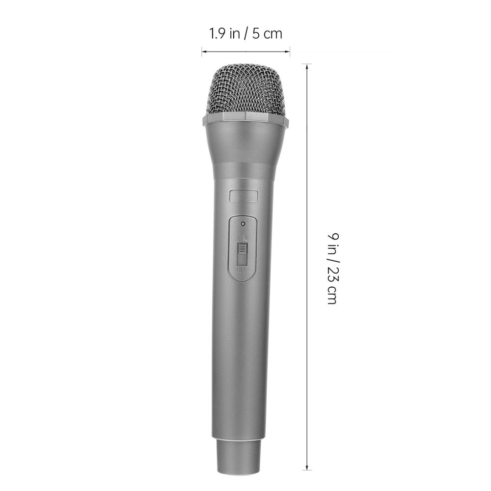 1pc Portable Simulation Microphone Karaoke Prop Pretend Play Toy for Children