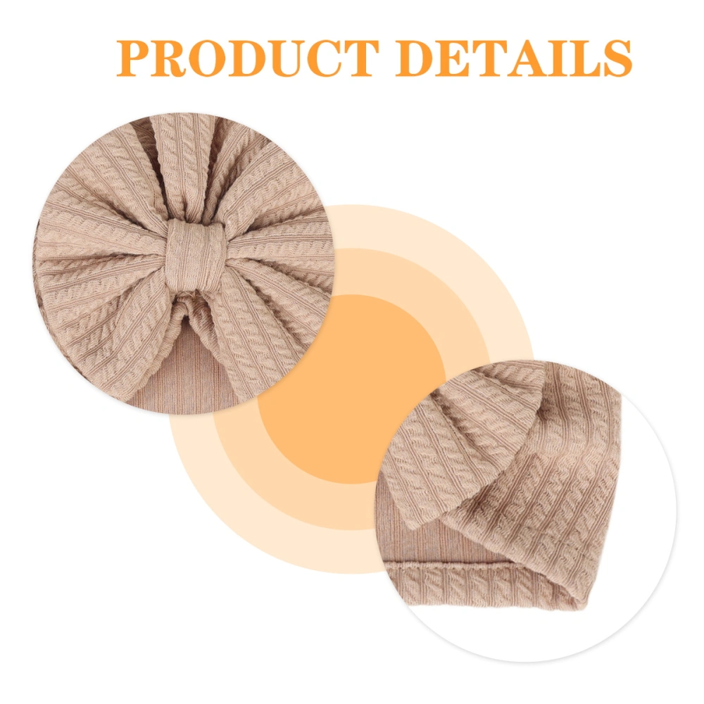 Baby Warm Hat Children Bowknot Design Headwear Kids Lovely Hat Elastic Hat