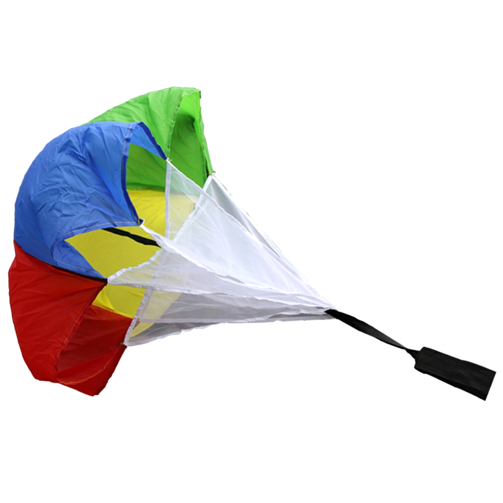 Colorful Football Resistance Parachute Strength Training Physical Fitness Umbrella Running Equipment Athletic Strength Umbrella for Kids Sports Supplies