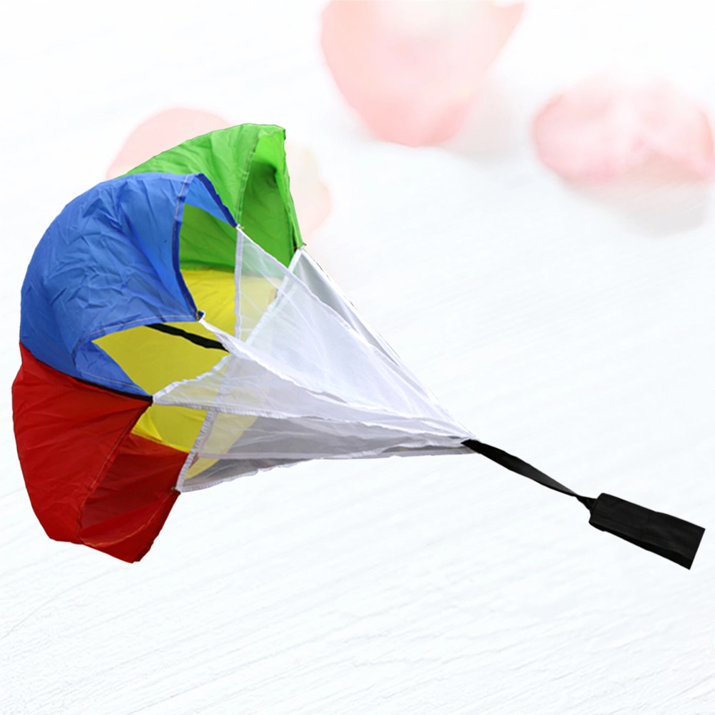 Colorful Football Resistance Parachute Strength Training Physical Fitness Umbrella Running Equipment Athletic Strength Umbrella for Kids Sports Supplies