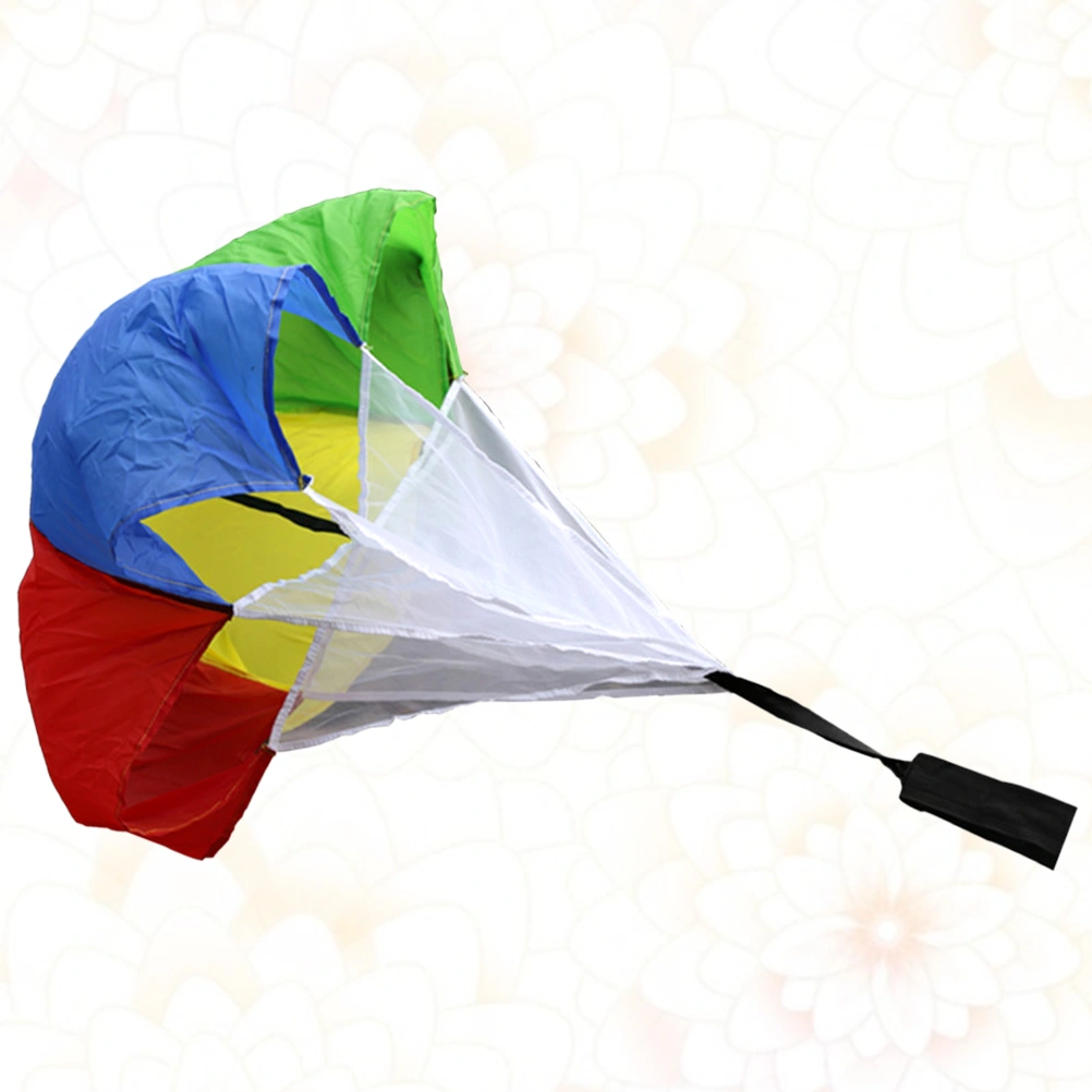 Colorful Football Resistance Parachute Strength Training Physical Fitness Umbrella Running Equipment Athletic Strength Umbrella for Kids Sports Supplies