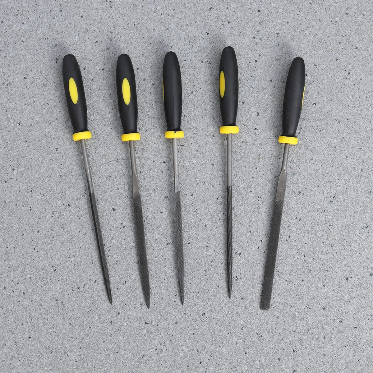 5 in 1 Wood File Set 140x3mm Comfortable Hand Grip Handles Mini Wood Rasp File Tools