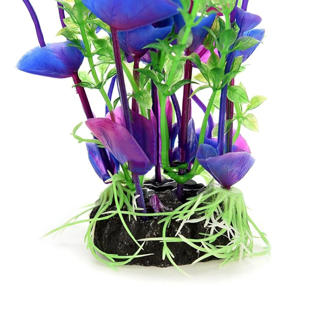 2 Pcs 21x5cm Simulated Water Grass Home Ornament Reptile Terrarium Decoration for Pet Reptile Turtle Fish Tank