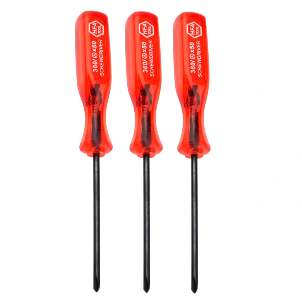 3pcs Portable Triwing Triangle Y-Tip Screwdrivers Screw Drivers for /DS /DS Lite /Gameboy Advance SP (Red)