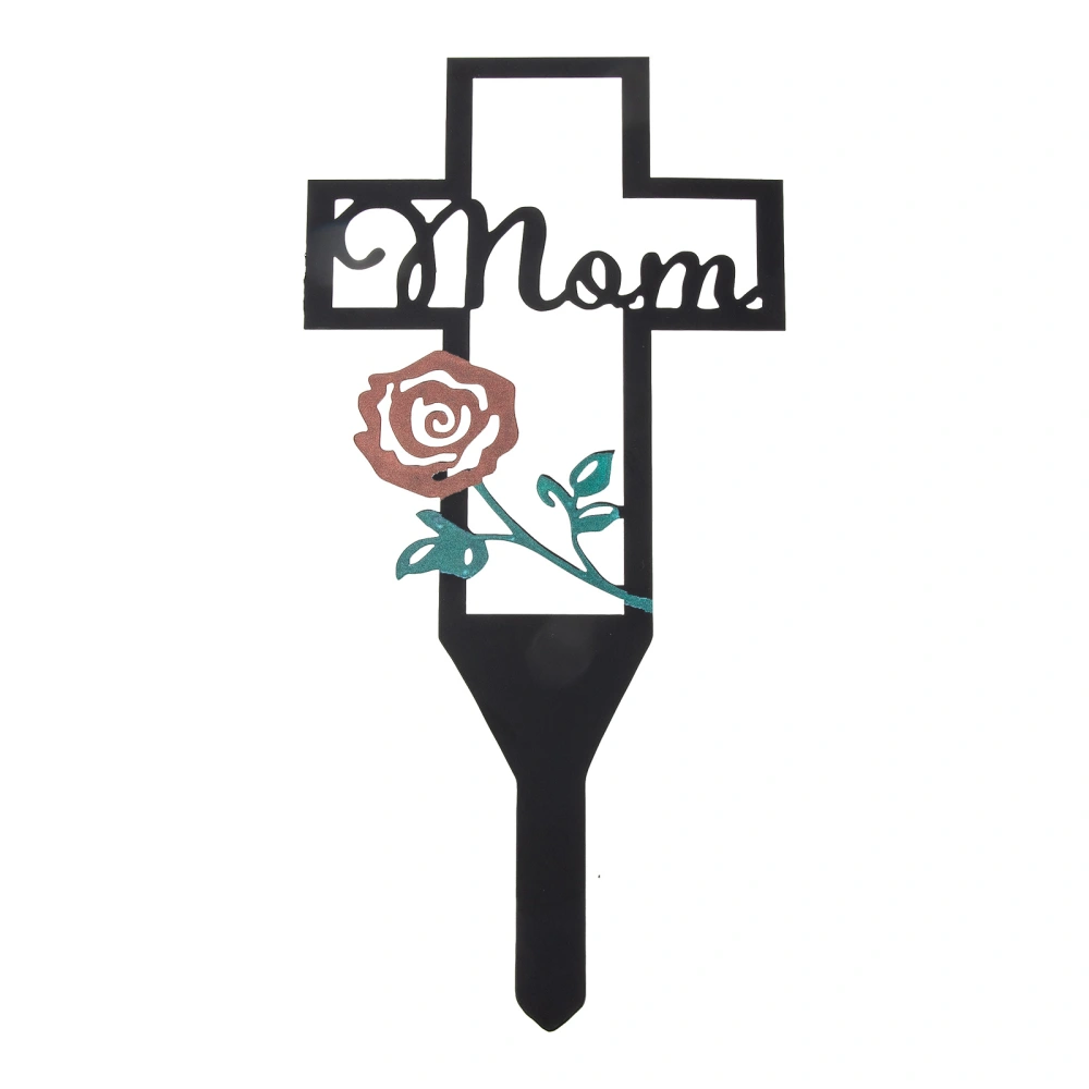 Mom Design Cemetery Stake Decorative Cemetery Stake Outdoor Stake Sign Decor