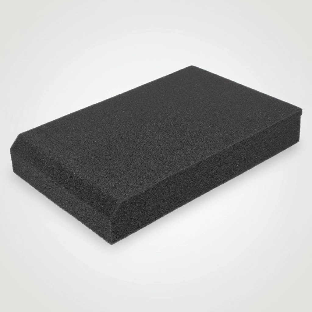 1 Set Speaker Acoustic Isolation Pads Sponge Sound Isolation Cushion (Black)