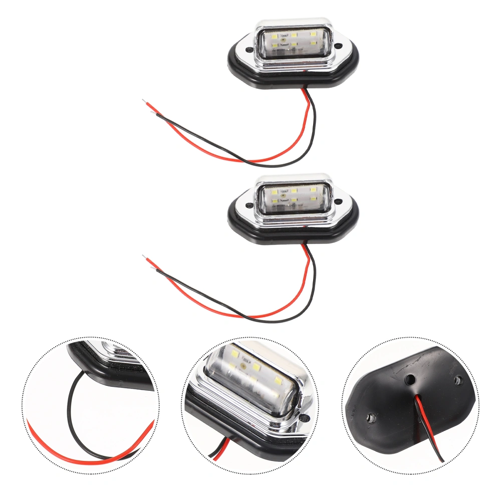 2pcs  Navigation Lights LED Marine Boat LED Signal Lamps Sailing Signal Lights