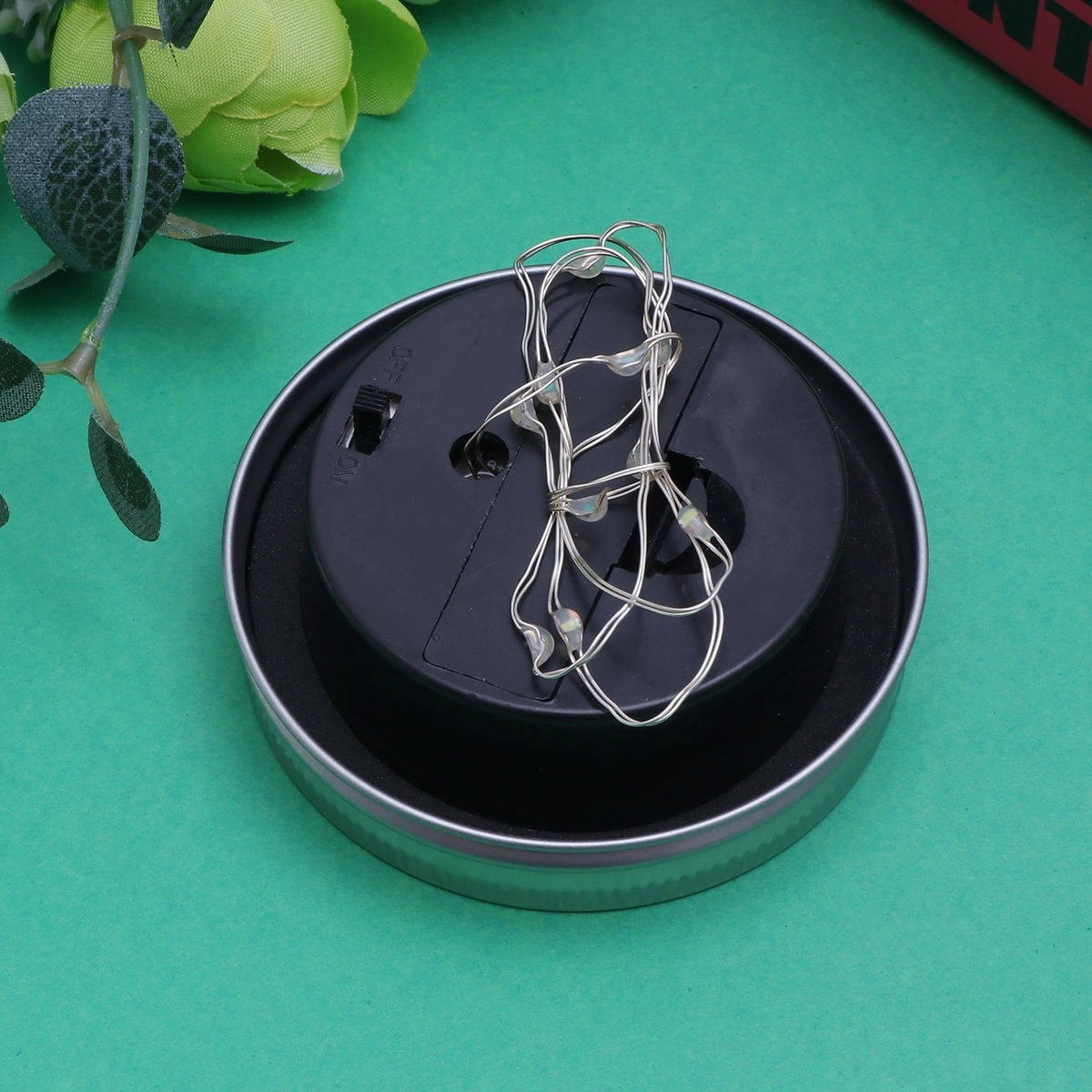 1pc Light Strip Solar Power LED Garden Light String Decoration Use Lights Cover Lights (Cold White, 10 LED/Light Cover)