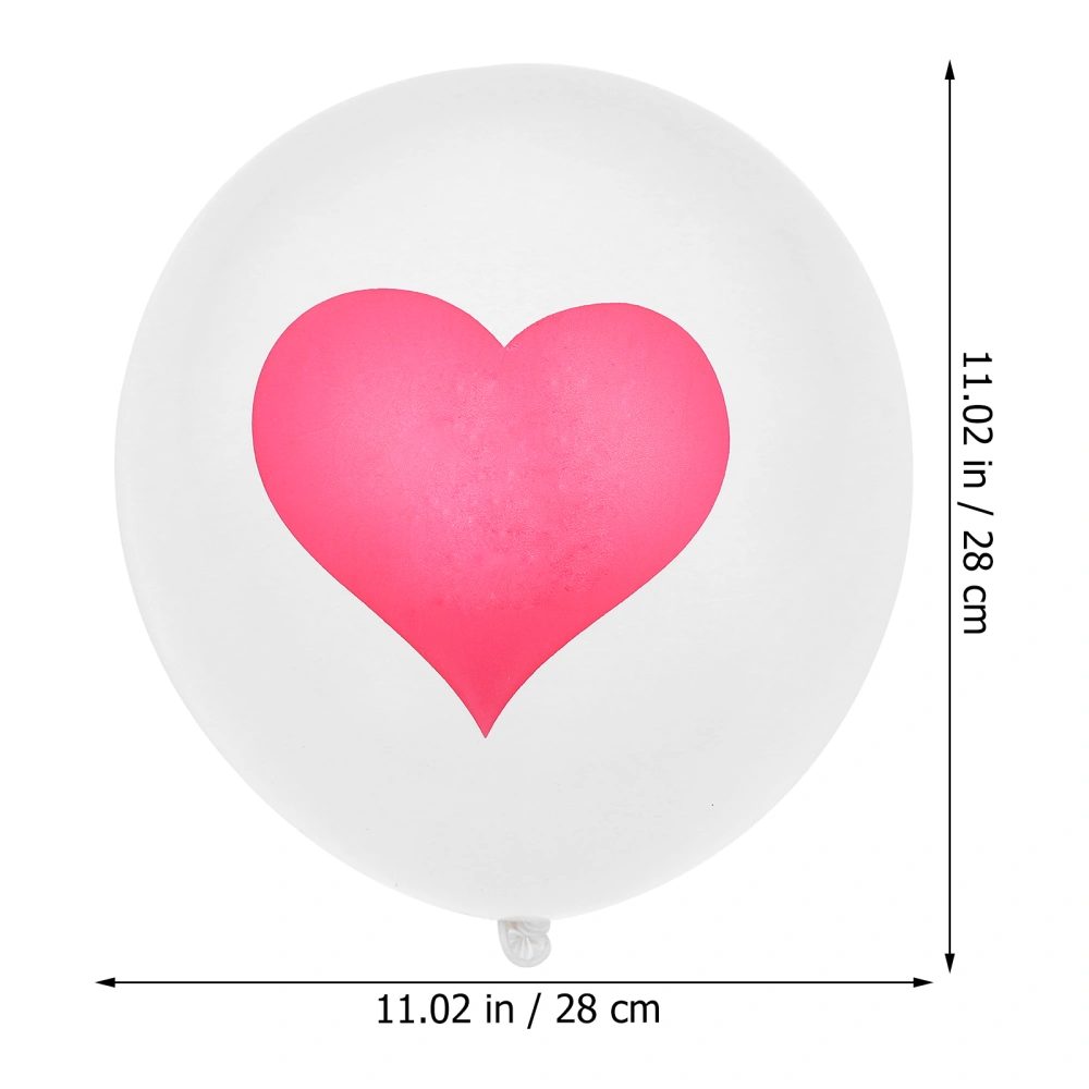 100pcs Latex Balloons Valentine's Day Theme Party Wedding Decorative Balloon