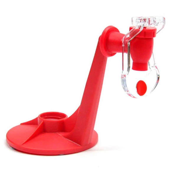 Novelty Cola Soda Water Drink Dispenser Drinking Device with Faucet (Red)