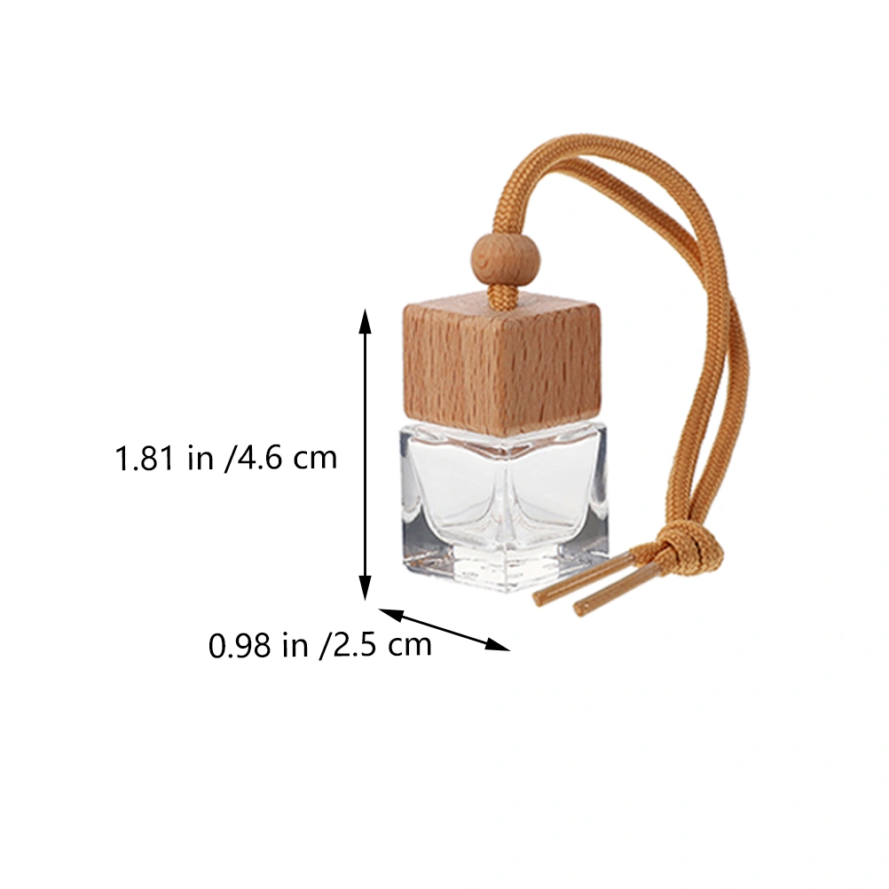 6pcs Car Hanging Perfume Pendant Bottle Automobile Ornament Empty Perfume Bottle