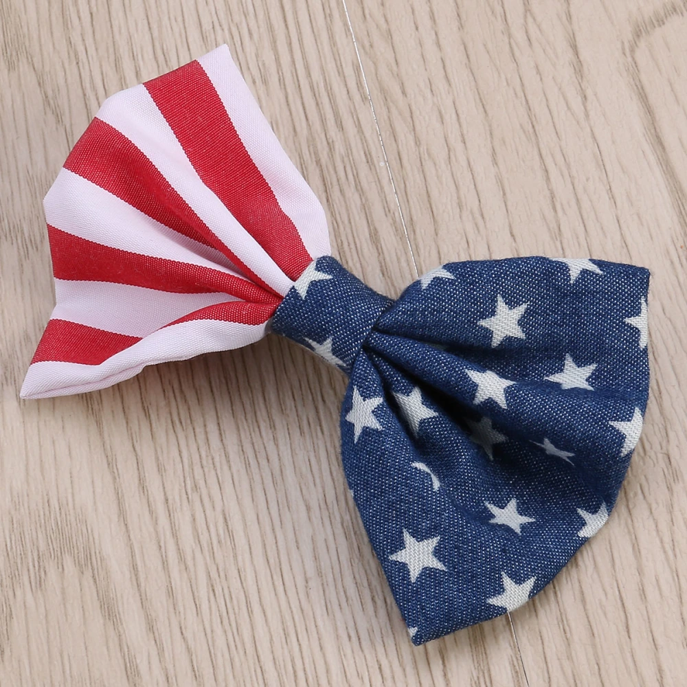 Patriotic Hair Clip American Flag Hairclip Hairbow Clips for Indenpendence Day