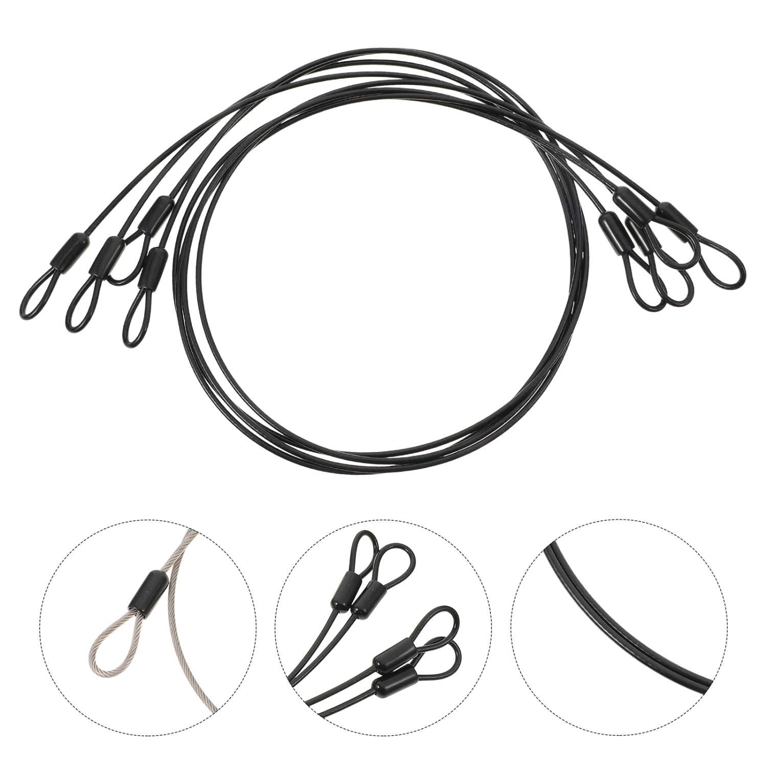 4pcs Multipurpose Hanging Wires Stainless Steel Cables Outdoor Hanging Cables