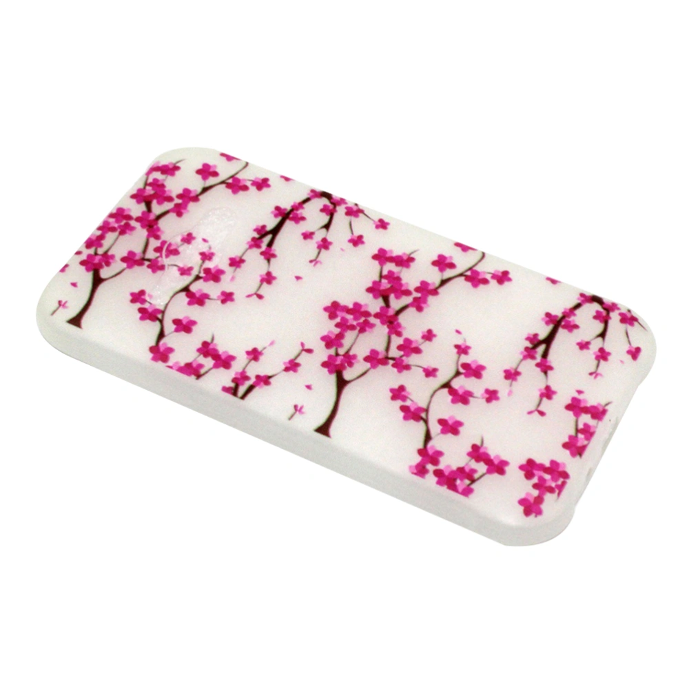 1PC Luminous Phone Case Cartoon Colored Drawing Shockproof Cover Phone Protector for J1 ACE Plum Blossom Pattern(Transparent)