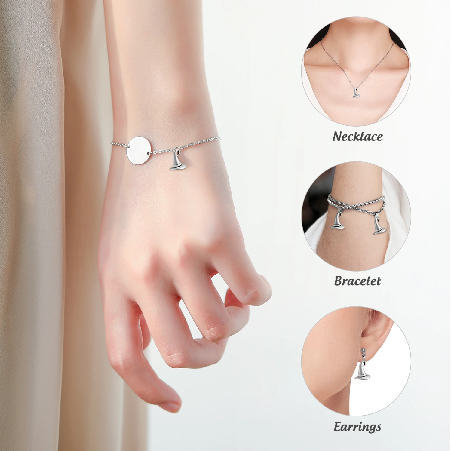 20pcs Witch Hat Shaped Pendants Alloy Charms DIY Pendants DIY Necklace Bracelet Making Accessories