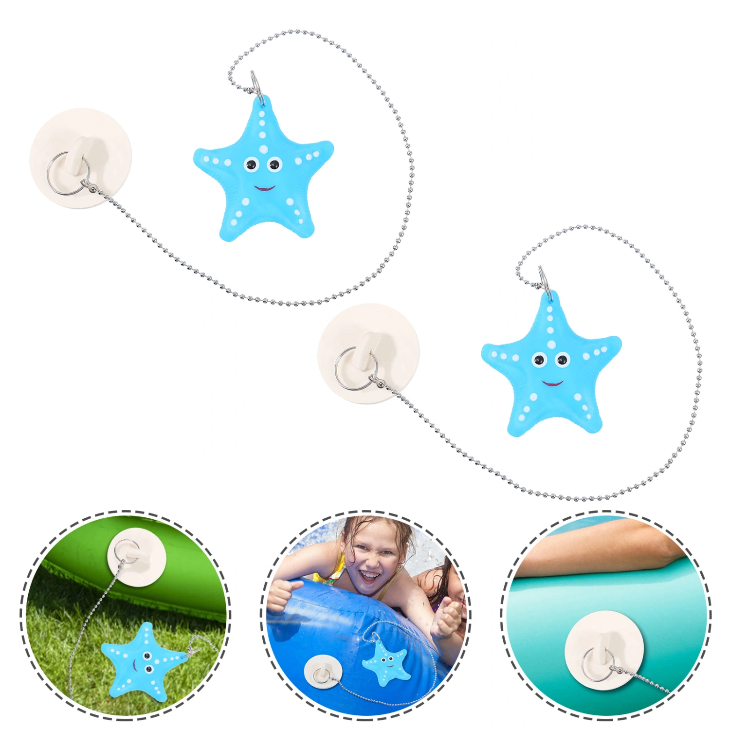 2Pcs Practical Tub Drain Plugs Simple Bathtub Drain Covers Bathtub Accessories