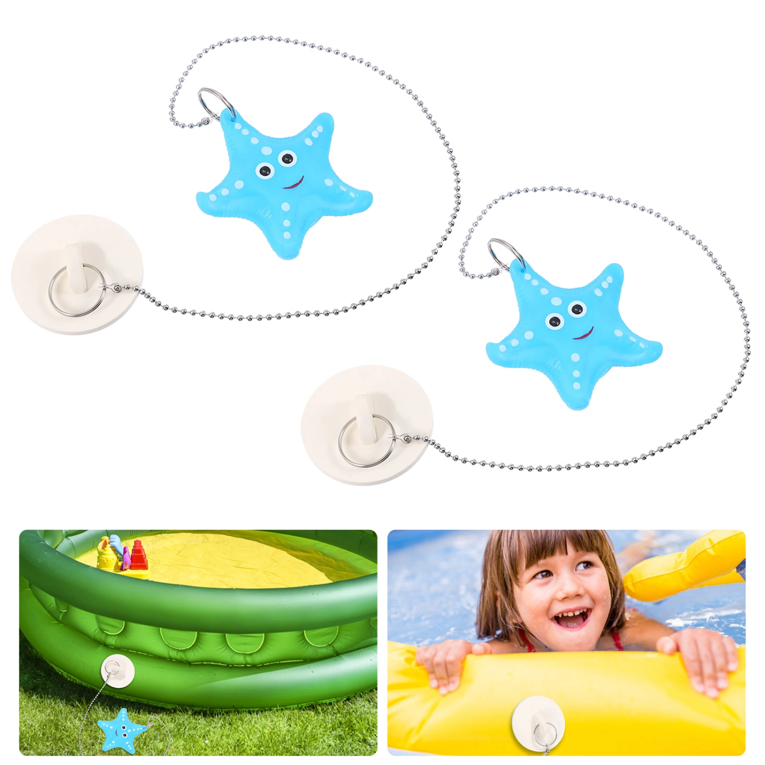 2Pcs Practical Tub Drain Plugs Simple Bathtub Drain Covers Bathtub Accessories