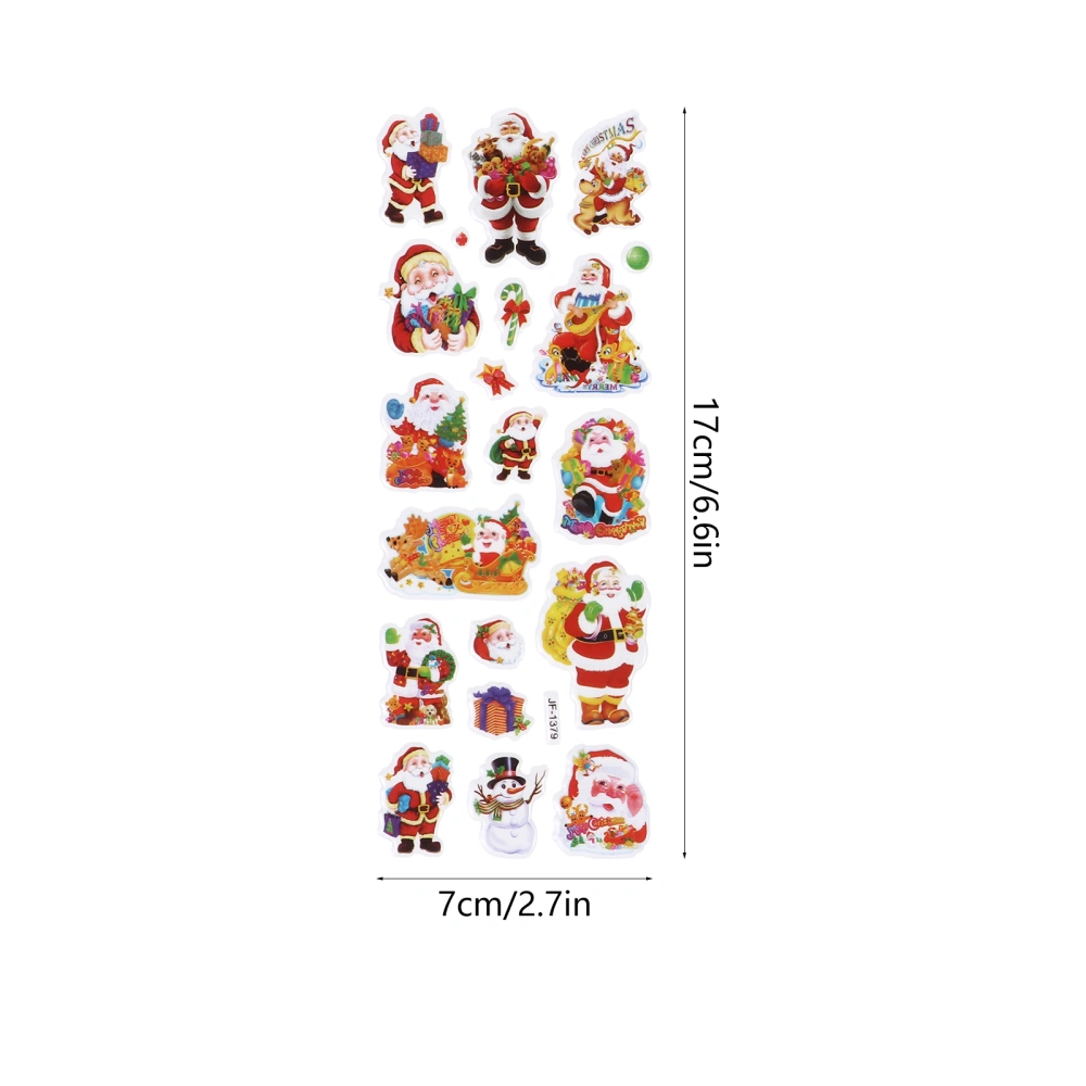 20pcs Christmas Stickers Christmas Kids Stickers Decals Scrapbook Crafts Decor