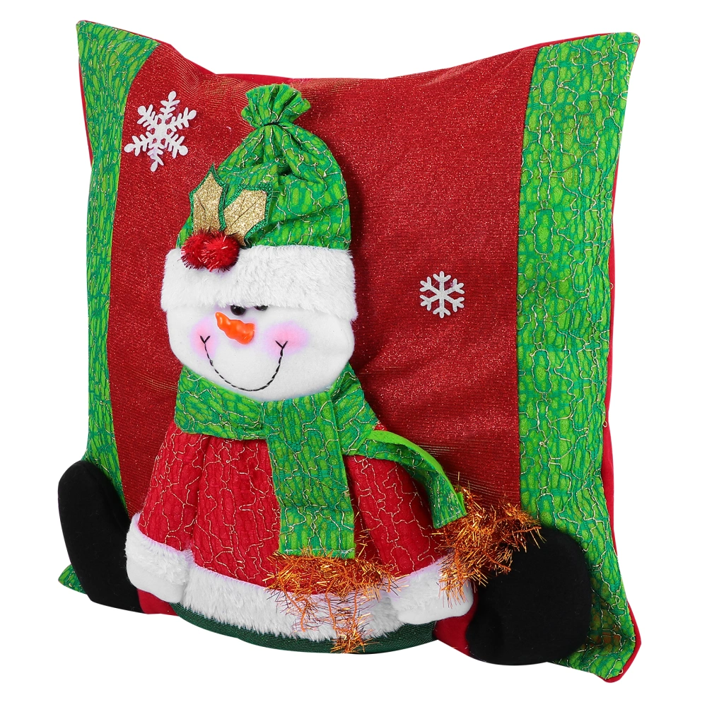 1pc Christmas Pillow Case Pillow Cover Cushion Case Xmas Home Supply